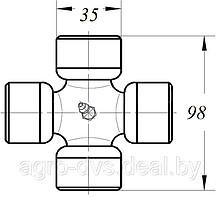 Крестовина К 040 (35х98)