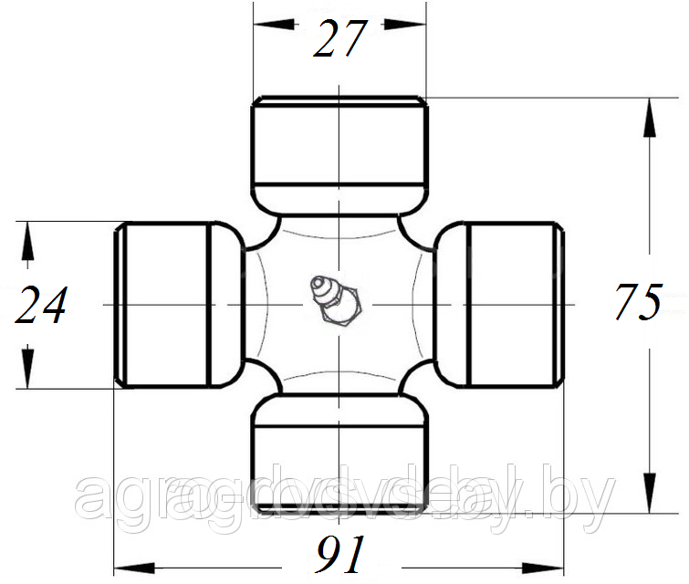 Крестовины для ШРУСов W2380 (27х75х24х91)