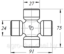 Крестовины для ШРУСов W2380 (27х75х24х91)