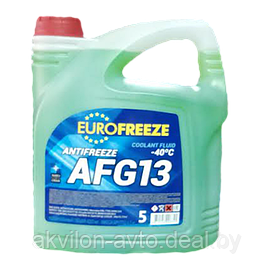 Antifreeze Eurofreeze AFG 13 зел. 4,2 л. (4,8 кг) Жидкость охлаждающая низкозамерзающая