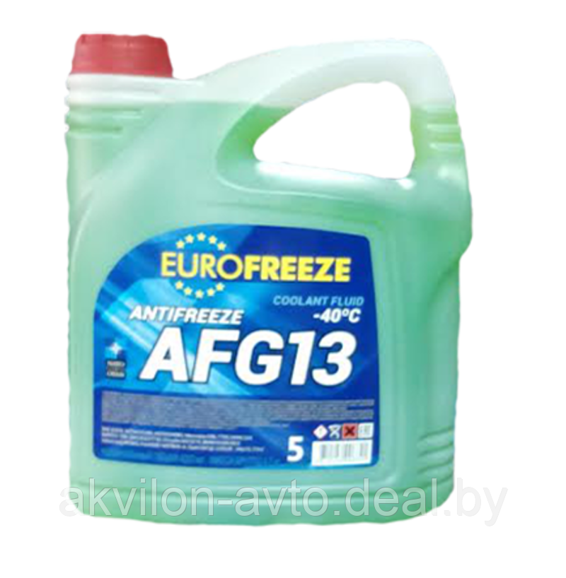 Antifreeze Eurofreeze AFG 13 зел. 4,2 л. (4,8 кг) Жидкость охлаждающая низкозамерзающая - фото 1 - id-p68327732