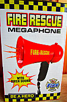 Игрушечный  детский рупор "пожарного "мегафон