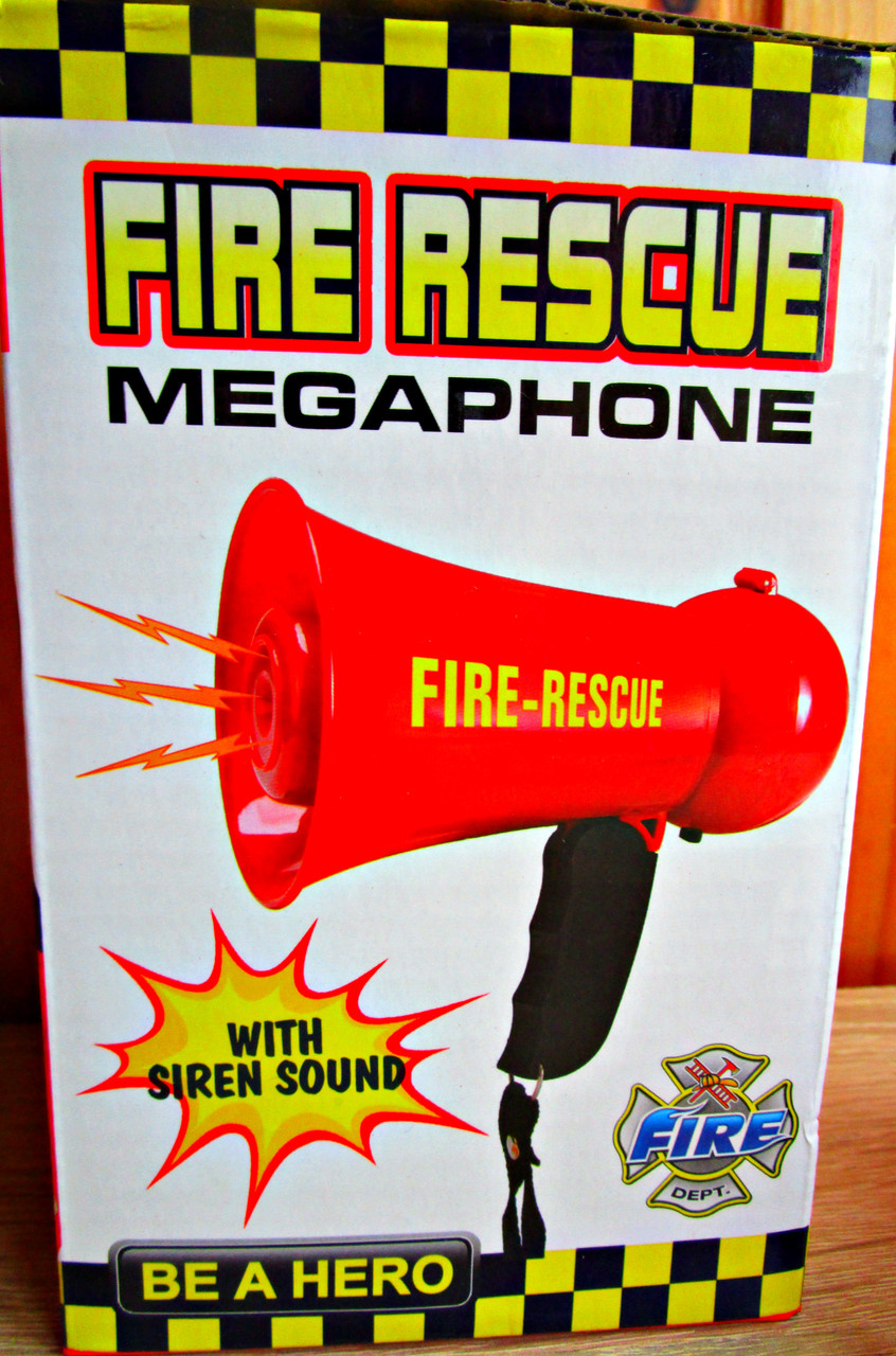 Игрушечный детский рупор "пожарного "мегафон - фото 1 - id-p68595431
