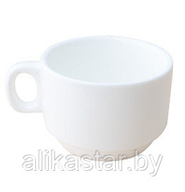 Кружка керамическая белая 8 oz кофейная