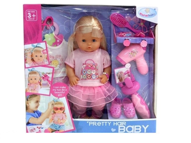 Кукла пупс с аксессуарами, комплект одежды и обувь Baby Warm, Беби Бон RT 05079-1 - фото 3 - id-p68624207