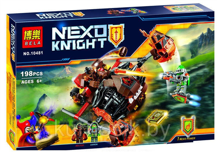 Конструктор Nexo Knights "Лавинный разрушитель Молтора" 198 деталей, Bela 10481