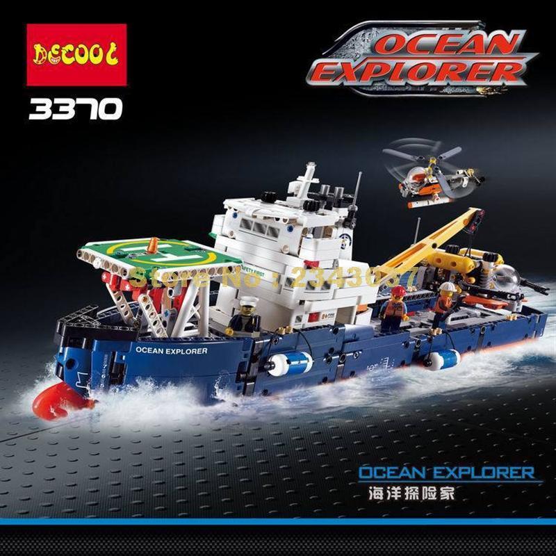 Конструктор Decool 3370 "Исследователь океана" 1342 деталей. Аналог LEGO 42064