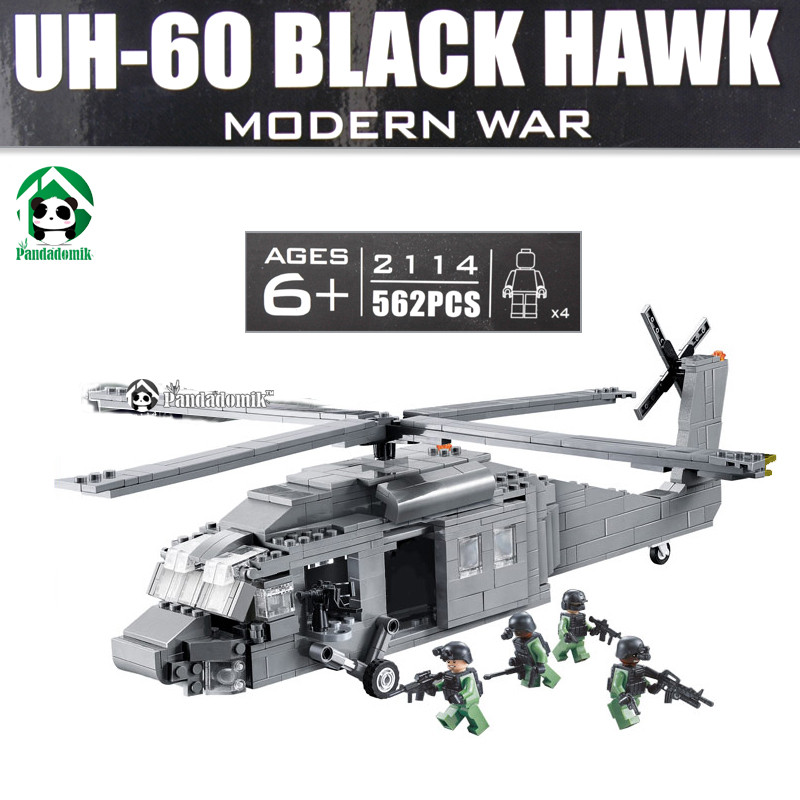 Конструктор DECOOL 2114 - UH-60 Black Hawk - военный вертолет (аналог Лего ) - фото 4 - id-p68644143