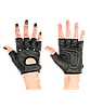Перчатки для фитнеса  STARFITSU-115, черные , кожа
