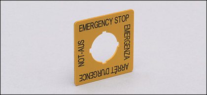 E7003S | EMERGENCY STOP LABEL, фото 2