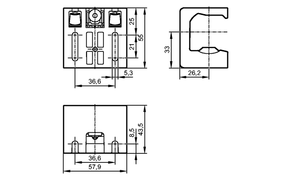 EY3013 | CLAMPING BRACKET/W LOGO - фото 1 - id-p68657287