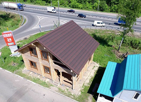 Ондулин черепица коричневая 1950x960 мм., фото 2