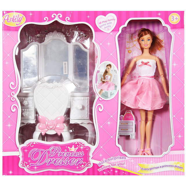 Кукла Anlily с набором "Платья принцессы" с туалетным столиком 99050