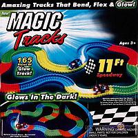Игрушка детская набор Трэк Magic Tracks,165 деталей, 1 машина, свет