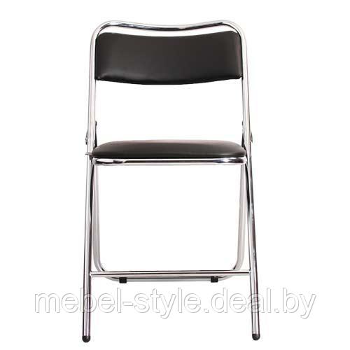 Складной стул ЭЛЕГАНТ алюм для посетителей и дома, кресла ELEGANT Silver кож/зам V - - фото 3 - id-p68664447