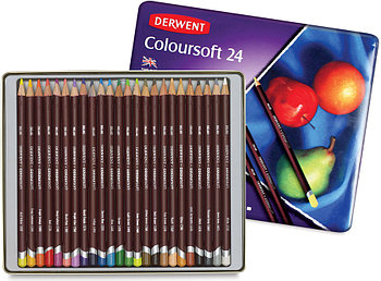 Набор цветных карандашей Coloursoft 24 шт., DERWENT (Англия) 