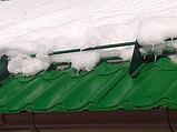 Cнегозадержатели трубчатые круглые 3 м для металлочерепицы, фальцевой кровли, кровельного профнастила, фото 2