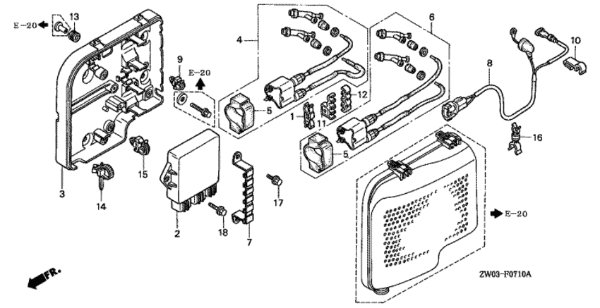 Катушка зажигания Honda BF75..90 ( 32193-ZW1-000)