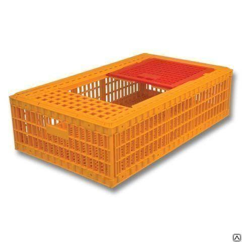 Ящик П1 пластиковый для перевозки живой птицы 970х575х270.