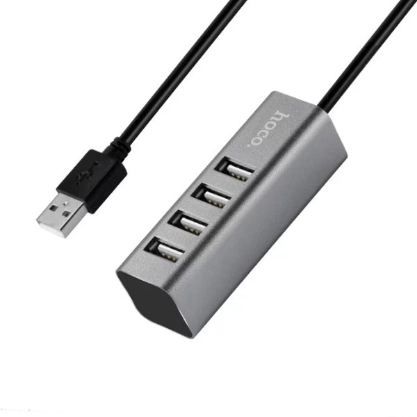 USB разветвитель Hoco HB1, гнезда: 4xUSB2.0, кабель 0.8м