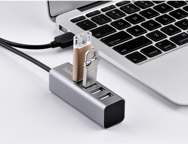 Универсальный USB разветвитель HOCO HB1 - фото 3 - id-p68683149