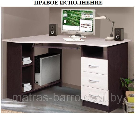 Компьютерный стол Престиж, правый - фото 1 - id-p68683641