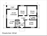 Проект одноэтажного жилого дома 108.4м2, фото 2