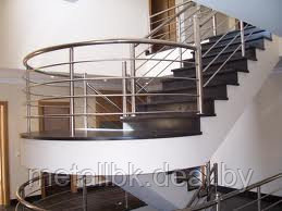 Декоративные изделия из нержавеющей стали, Ограждение лестниц из черного металла, ограждения из стали, - фото 1 - id-p3085404