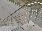 Лестницы из нержавеющей стали, Лестница из нержавеющей стали со стеклом, лестница стальная,, фото 4