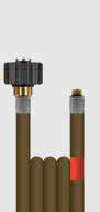 Армированный рукав высокого давления для прочистки трубопроводов 30 м. (керхер)