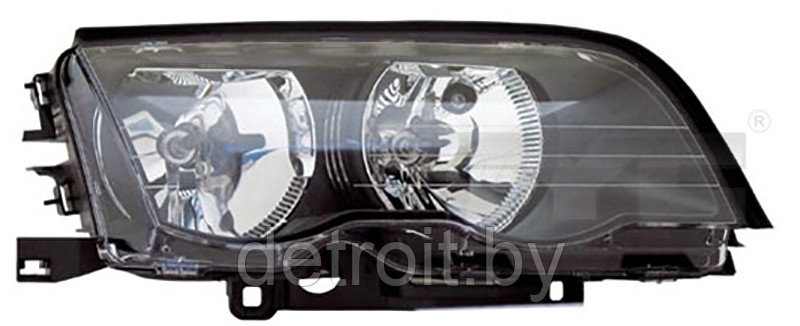 Фара правая черная БМВ 3 Е46 98-01, Depo