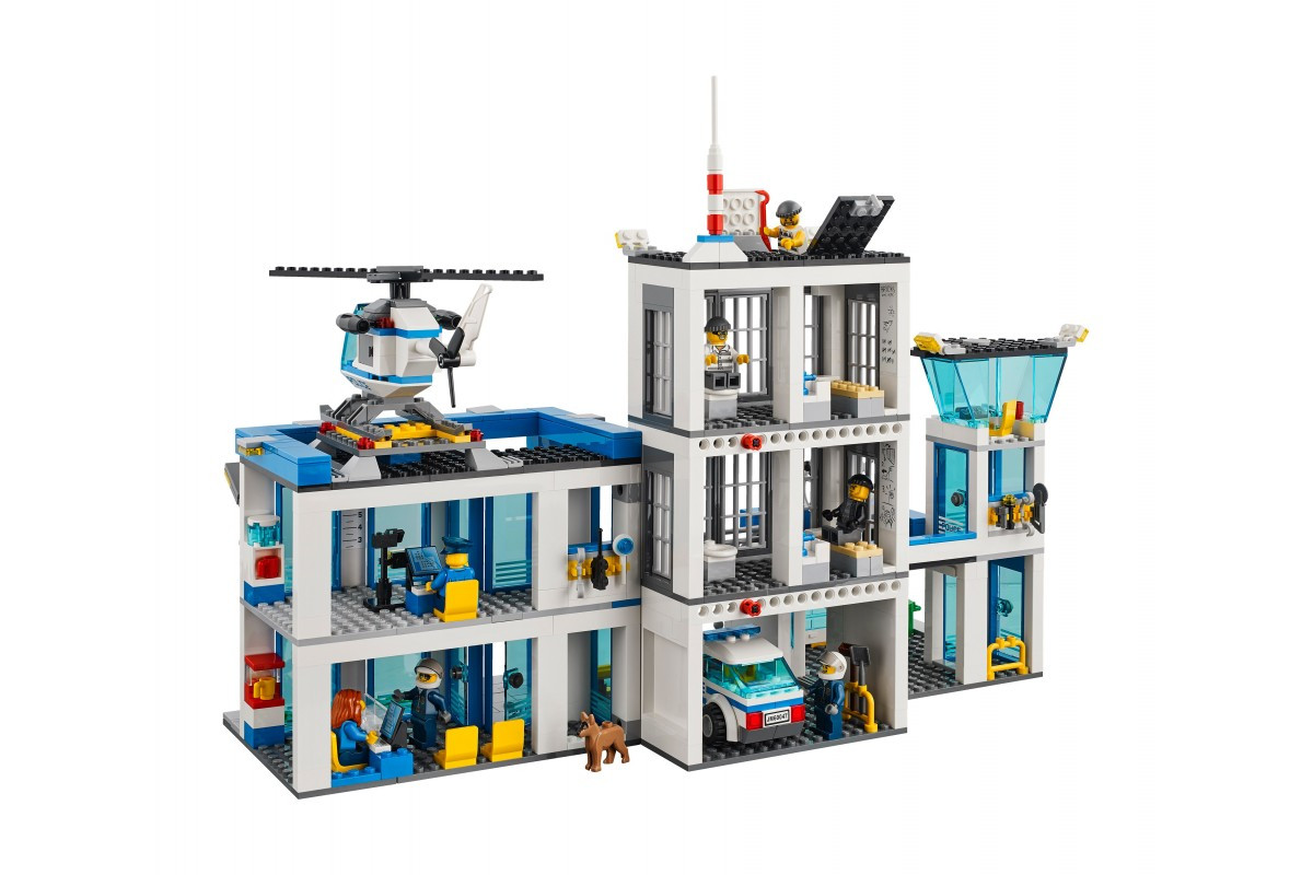 Конструктор 10424 Bela Большой полицейский участок 890 деталей аналог LEGO  City (Лего Сити) 60047