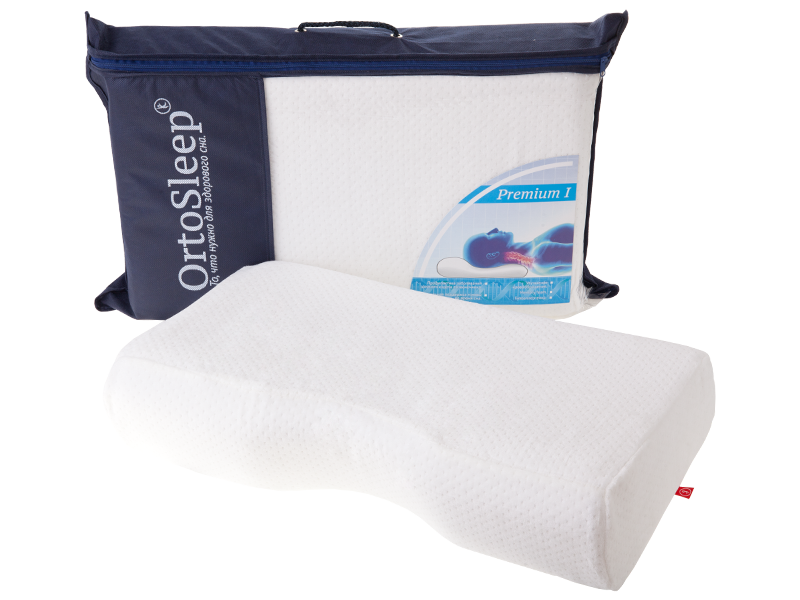 Анатомическая подушка с выемкой под плечо Ortosleep, Premium 1 Plus