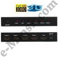 Переключатель Orient HSP0104 HDMI Splitter (1in - 4out), КНР