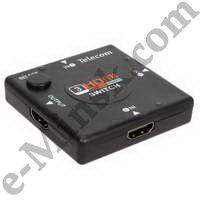 Переключатель Telecom TTS6030 3-port HDMI Switch (3in - 1out, v1.4), КНР