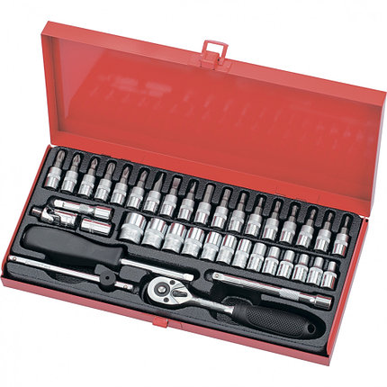 Набор слесарно-монтажный с квадратом 1/4", 38 предм. MATRIX MASTER, фото 2