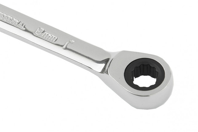 Ключ комбинированный трещоточный, 8мм, CrV, зеркальный хром MATRIX PROFESSIONAL, фото 2