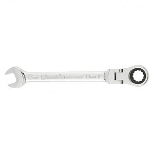 Ключ комбинированный трещоточный, 12мм, CrV, шарнирный, зерк.хром MATRIX PROFESSIONAL