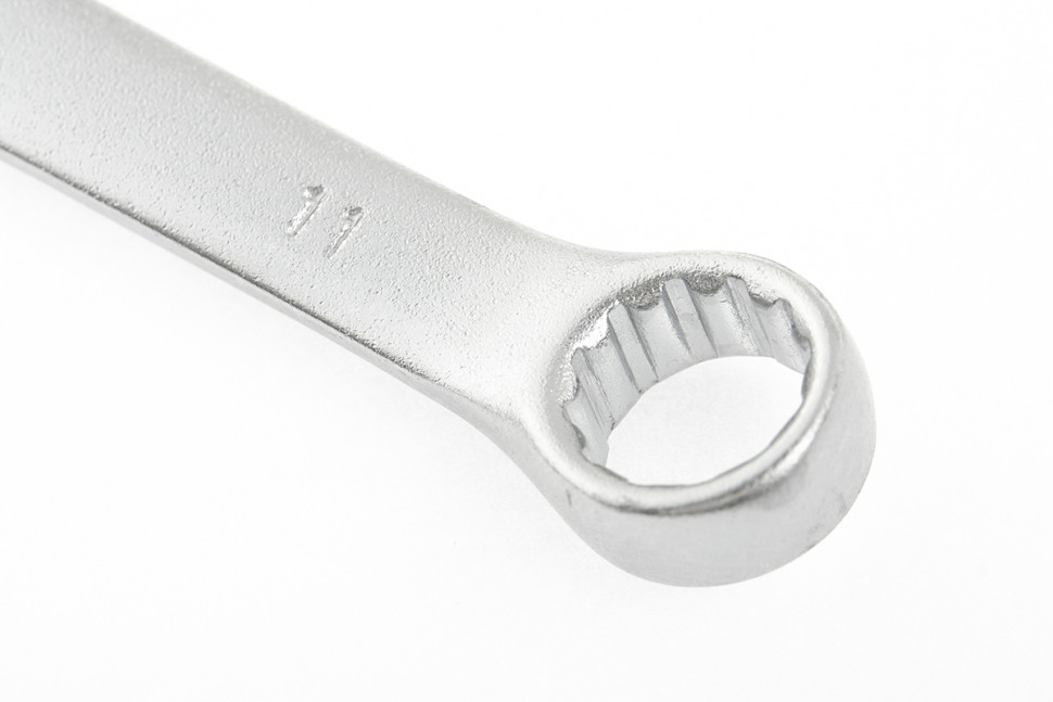 Ключ комбинированный, 11 мм, CrV, матовый хром STELS - фото 3 - id-p68856931