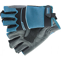 Перчатки  комбинированные облегченные, открытые пальцы, AKTIV, М// GROSS