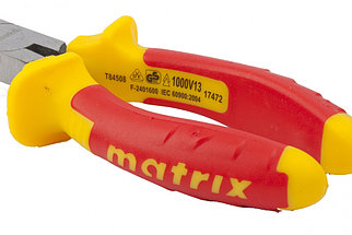 Длинногубцы изогнутые Insulated, 160мм, двухкомпонентные рукоятки MATRIX PROFESSIONAL, фото 2