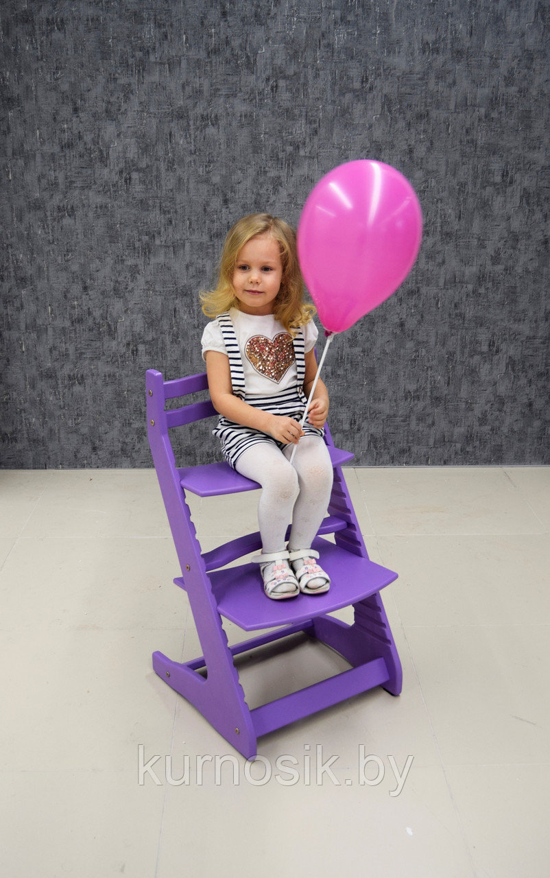 Растущий регулируемый детский стул "Вырастайка 2" фиолетовый - фото 2 - id-p68858959