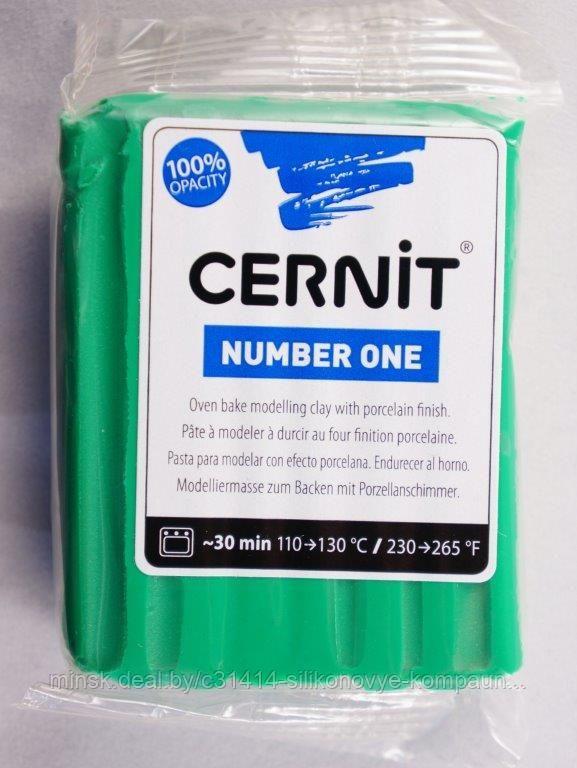 Пластика "Cernit № 1" 56-62 гр.600 зеленый