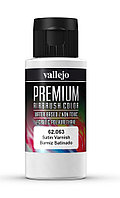 Сатиновый Лак Vallejo Premium Colors  (Satin Varnish), 60 мл, фото 1