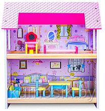 Деревянный домик для куклы Барби с мебелью (VT174-1153)