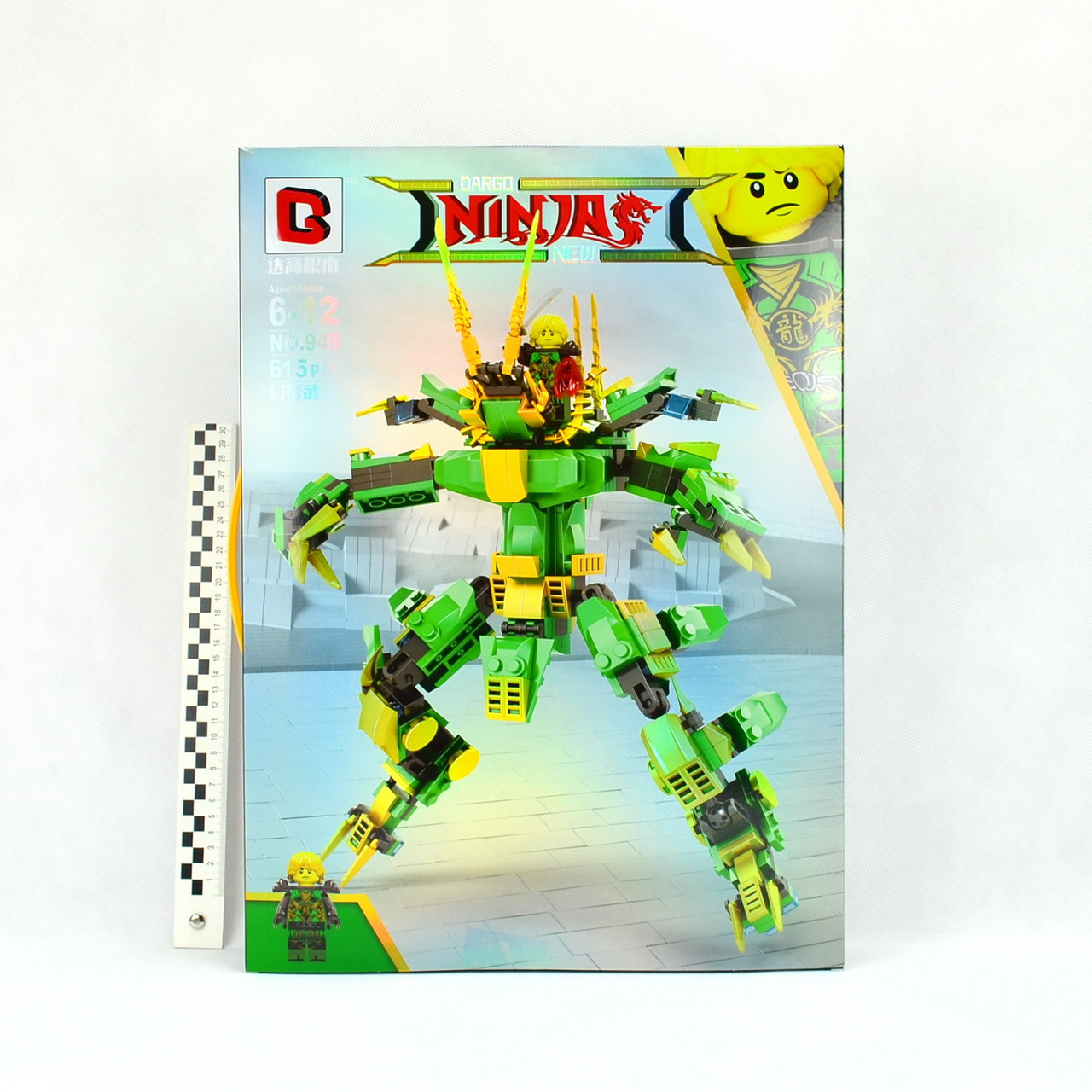 Конструктор Ninja Зеленый дракон аналог лего нинзяго 2в1 арт.949 - фото 5 - id-p68914073
