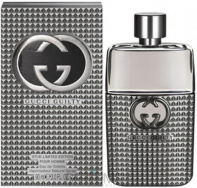 Акция 1+1=3 Мужская туалетная вода Gucci Guilty Studs Limited Edition Pour Homme 90ml