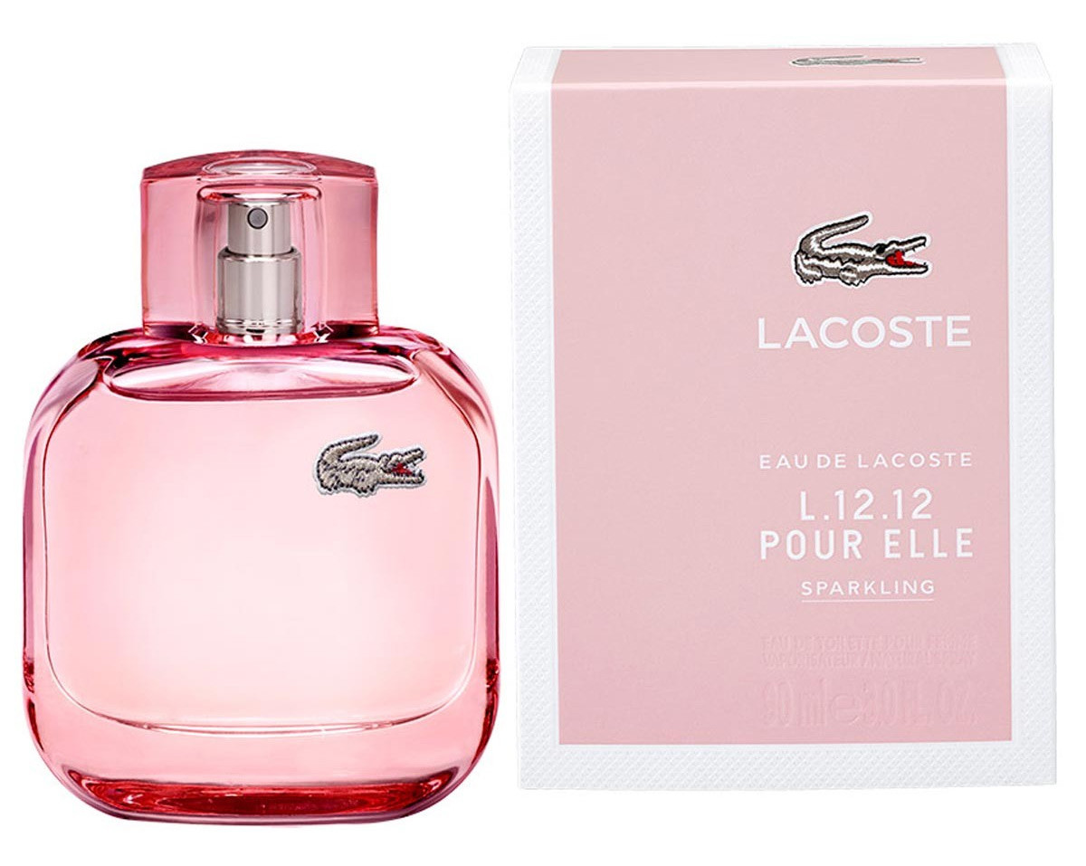 Акция 1+1=3 Женская туалетная вода Lacoste L.12.12 Pour Elle Sparkling edt 90ml