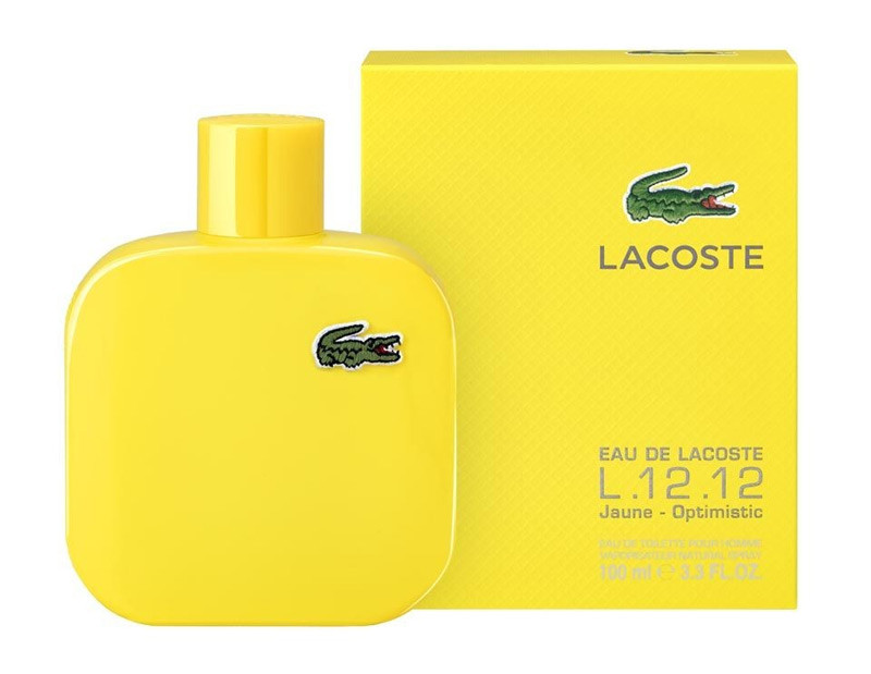 Мужская туалетная вода Lacoste L.12.12 Yellow Jaune edt 100ml - фото 2 - id-p68920461