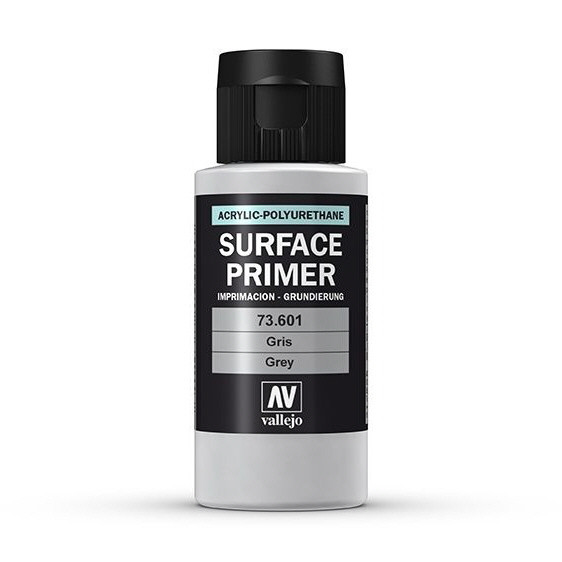 Грунт  Surface Primer акриловый полиуретановый, серый (Grey), 60 мл, Vallejo